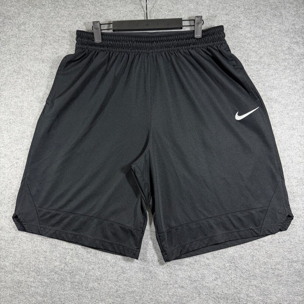 Nike Dri-FIT Shorts Mens XL Black Basketball Breathable Drawstring Athletic